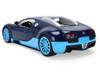2011 Bugatti Veyron Dark Blue with Light Blue Accents Hyper-Spec Series 1/24 Diecast Model Car Jada 37643