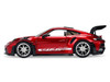 Porsche 911 992 GT3 RS Red Chrome with Carbon Top and Hood Stripes Hyper-Spec Series 1/24 Diecast Model Car Jada 37809