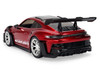 Porsche 911 992 GT3 RS Red Chrome with Carbon Top and Hood Stripes Hyper-Spec Series 1/24 Diecast Model Car Jada 37809