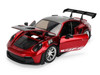 Porsche 911 992 GT3 RS Red Chrome with Carbon Top and Hood Stripes Hyper-Spec Series 1/24 Diecast Model Car Jada 37809