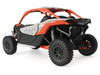 Can-Am Maverick X3 X RC Turbo RR Chalk Gray and Orange 1/12 Diecast Model BRP Models 68003