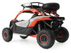 Can-Am Maverick X3 X RS Turbo RR with Roof Rack Chalk Gray and Orange 1/12 Diecast Model BRP Models 68004