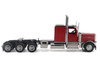 Peterbilt 589 Tridem-Axle Legendary Package Truck Tractor with 58 Sleeper Legendary Red Transport Series 1/64 Diecast Model Diecast Masters 71125