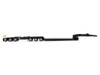 Trail King TK170 Hydraulic Detachable Gooseneck Lowboy Trailer Black with Jeep and Booster Transport Series 1/64 Diecast Model Diecast Masters 71165