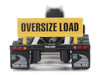 Trail King TK170 Hydraulic Detachable Gooseneck Lowboy Trailer Black with Jeep and Booster Transport Series 1/64 Diecast Model Diecast Masters 71165