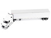 2025 Freightliner Cascadia Gen-5 Truck Tractor with Sleeper and Great Dane Champion 53ft Dry Cargo Trailer Winter White Transport Series 1/64 Diecast Model Diecast Masters 71231