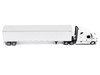 2025 Freightliner Cascadia Gen-5 Truck Tractor with Sleeper and Great Dane Champion 53ft Dry Cargo Trailer Winter White Transport Series 1/64 Diecast Model Diecast Masters 71231