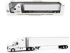 2025 Freightliner Cascadia Gen-5 Truck Tractor with Sleeper and Great Dane Champion 53ft Dry Cargo Trailer Winter White Transport Series 1/64 Diecast Model Diecast Masters 71231