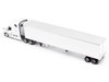 2025 Freightliner Cascadia Gen-5 Truck Tractor with Sleeper and Great Dane Champion 53ft Refrigerated Trailer Winter White Transport Series 1/64 Diecast Model by Diecast Masters 71232