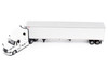 2025 Freightliner Cascadia Gen-5 Truck Tractor with Sleeper and Great Dane Champion 53ft Refrigerated Trailer Winter White Transport Series 1/64 Diecast Model by Diecast Masters 71232