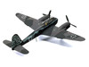 Messerschmitt Me 410A-1 Aircraft U5+FE Lt. Rudolf Abrahamczik 14./KG.2 Laon-Athies Airfield France 1943 German Luftwaffe The Aviation Archive Series 1/72 Diecast Model Car Corgi AA29702