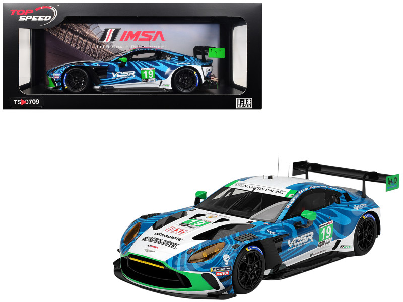 Aston Martin Vantage GT3 EVO #19 Valentin Hasse-Clot - Anthony McIntosh - Maxime Robin - Rory van der Steur van der Steur Racing IMSA 24 Hours of Daytona 2025 1/18 Model Car Top Speed TS0709
