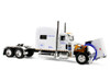 Peterbilt 379 with 70 Mid-Roof Sleeper and Wilson Silverstar Livestock Trailer National Carriers White Legacy Series #5 1/64 Diecast Model DCP/First Gear 69-2306