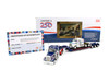 Peterbilt 379 with 70 Mid-Roof Sleeper and Wilson Silverstar Livestock Trailer National Carriers White Legacy Series #5 1/64 Diecast Model DCP/First Gear 69-2306