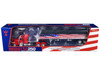 Peterbilt 389 with 48 Flat Top Sleeper and 43' Wilson Pacesetter High Side Grain Trailer Wilson USA 250 Red 1/64 Diecast Model DCP/First Gear 69-2367