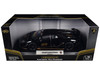 Lamborghini Aventador SVJ Roadster Black with Carbon Top and Gold Accents 1/18 Diecast Model Car Heimanba H1102BK