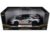 Lamborghini Aventador SVJ Roadster Matt Gray with Carbon Top and Orange Accents 1/18 Diecast Model Car Heimanba H1102GRY