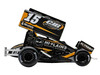 Winged Sprint Car #15 Donny Schatz CJB Motorsports - Hi-Plains Building Division Black 2026 1/50 Diecast Model Car ACME A5026000