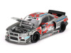 Nissan Skyline GT R R34 Kaido Star Racing V1 RHD Right Hand Drive #25 Gray Metallic with Black Hood and Graphics Designed by Jun Imai Kaido House Special 1/64 Diecast Model Car Mini GT KHMG197