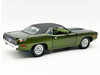 1970 Plymouth AAR Cuda Ivy Green Metallic with Black Stripes and Black Vinyl Top with Green Interior Limited Edition to 448 pieces Worldwide 1/18 Diecast Model Car ACME A1806140VT