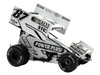 Winged Sprint Car #87 Aaron Reutzel Power Plus White 2026 1/18 Diecast Model Car ACME A1826009