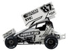 Winged Sprint Car #87 Aaron Reutzel Power Plus White 2026 1/18 Diecast Model Car ACME A1826009
