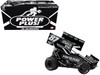 Winged Sprint Car #87 Aaron Reutzel Power Plus Black 2026 1/18 Diecast Model Car ACME A1826012