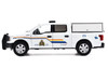 2019 Ford F-150 Lariat Crew Cab Pickup Truck with Camper Box Royal Canadian Mounted Police White Law Enforcement and Public Service Series 1/27 Diecast Model Car Motormax 76647