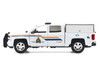 2017 Chevrolet Silverado 1500 LT Z71 Crew Cab Pickup Truck with Camper Box Royal Canadian Mounted Police White Law Enforcement and Public Service Series 1/27 Diecast Model Car Motormax 76648