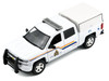 2017 Chevrolet Silverado 1500 LT Z71 Crew Cab Pickup Truck with Camper Box Royal Canadian Mounted Police White Law Enforcement and Public Service Series 1/27 Diecast Model Car Motormax 76648