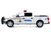2019 Ford F-150 Lariat Crew Cab Pickup Truck Royal Canadian Mounted Police White with Flashing Light Bar and Front and Rear Lights and Sounds Law Enforcement and Public Service Series 1/24-1/27 Diecast Model Car Motormax 79514