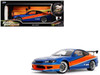 2002 Nissan Silvia S15 RHD Right Hand Drive Blue Metallic with Orange Graphics The Fast and the Furious: Tokyo Drift 2006 Movie 25 Years of Fast & Furious Series 1/18 Diecast Model Car Jada 37772