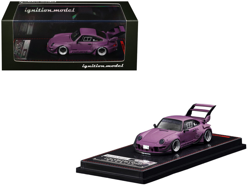 ignition model 1:64 rotana 1セット RWB 993 Rotana Matt Purple 1/64 Diecast Model Car Ignition Model