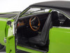 1970 Dodge Charger R/T Muscle Car & Corvette Nationals MCACN Sublime Green with Black Stripes and Black Vinyl Top American Muscle Series 1/18 Diecast Model Car Auto World AMM1357