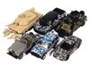 Military Set A of 6 pieces 2025 Release 2 Limited Edition 1/64 Diecast Model Cars Johnny Lightning JLML013A