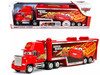 Mack Tractor Truck with Hauler Red Disney & Pixar Cars Movie Hollywood Rides Series Diecast Model Car Jada 98627
