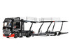 Mercedes-Benz Actros Gigaspace Auto Transporter ADVAN Yokohama Black 1/64 Diecast Model GCD KS-069-618