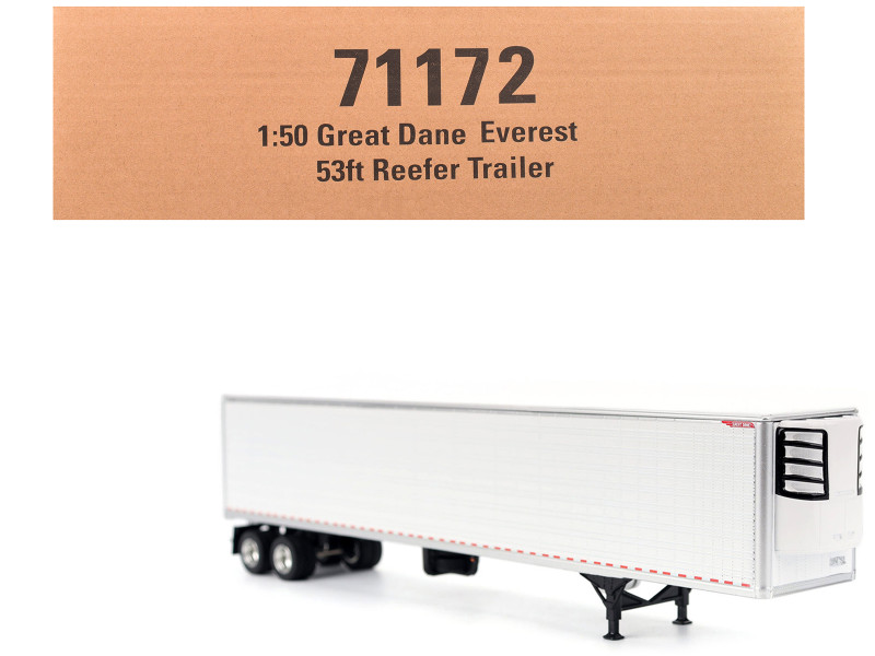 Great Dane Everest 53ft Refrigerated Trailer White Transport Series 1/50 Diecast Model Diecast Masters 71172