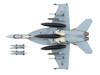 Boeing F A 18E Super Hornet Fighter Aircraft 166828 VFA 151 Vigilantes USS Lincoln 2021 United States Navy Air Power Series 1/72 Diecast Model Hobby Master HA5144