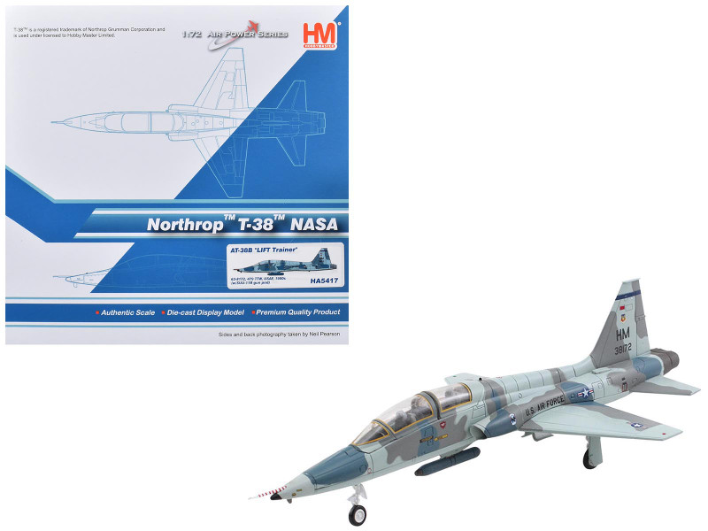 Northrop AT 38B Talon Aircraft 63 8172 479th TTW LIFT Trainer NASA 1980s United States Air Force Air Power Series 1/72 Diecast Model Hobby Master HA5417