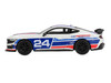 Ford Mustang Dark Horse #24 Ford Performance Racing School White with Red and Blue Graphics Limited Edition 1/64 Diecast Model Car Mini GT MGT01172