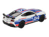 Ford Mustang Dark Horse #24 Ford Performance Racing School White with Red and Blue Graphics Limited Edition 1/64 Diecast Model Car Mini GT MGT01172