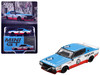 Nissan Skyline Kenmeri RHD Right Hand Drive #28 Liberty Walk - Nissan Racing 1975 Concept Blue and White with Red Stripes Limited Edition 1/64 Diecast Model Car Mini GT MGT01212