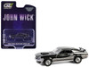 1969 Ford Mustang Boss 429 Silver Chrome Edition with Black Stripes John Wick 2014 Movie Hobby Exclusive Series 1/64 Diecast Model Car Greenlight 30557
