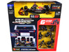 Red Bull Racing Pit Pass Diorama Set with RB21 #1 Max Verstappen Formula One F1 World Championship 2025 Formula Racing Series 1/43 Diecast Model Bburago 38459MV