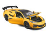 Chevrolet Corvette ZR1 Coupe Yellow with Carbon Top Special Edition Series 1/18 Diecast Model Car Maisto 31475Y