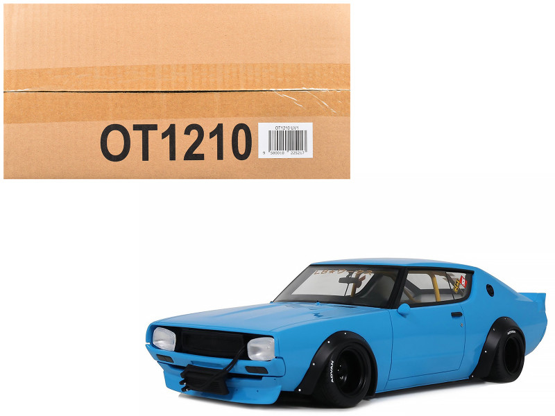 2024 Nissan Skyline 2000 GT-R KPGC110 LB-Works RHD Right Hand Drive Blue Limited Edition to 999 pieces Worldwide 1/18 Model Car Otto Mobile OT1210