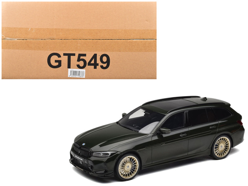 2025 BMW Alpina B3 GT Touring Green Metallic 1/18 Model Car GT Spirit GT549