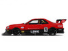 2020 Nissan Skyline GT-R (R34) LB-Super Silhouette RHD (Right Hand Drive) #5 Red and Black 1/18 Model Car GT Spirit GT570