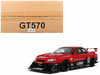 2020 Nissan Skyline GT-R (R34) LB-Super Silhouette RHD (Right Hand Drive) #5 Red and Black 1/18 Model Car GT Spirit GT570